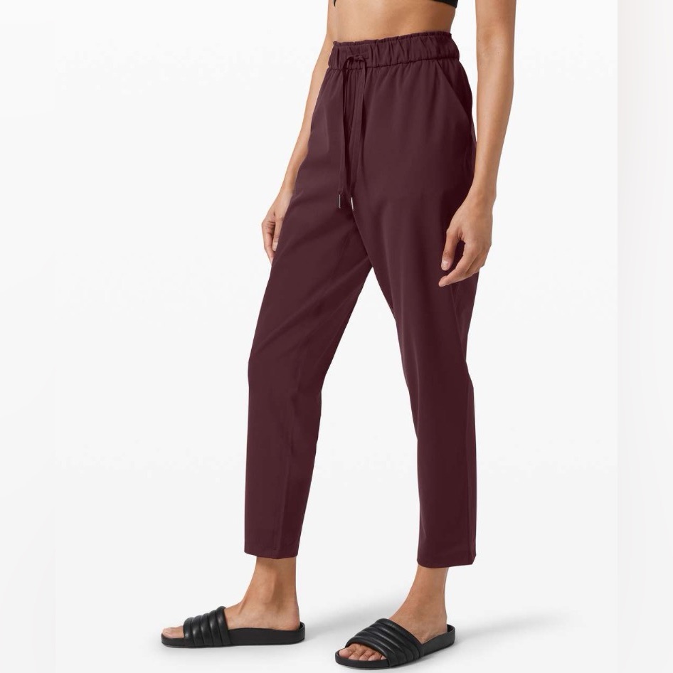 Lululemon Keep Moving Pant 7/8 High-Rise Cassis Size 4